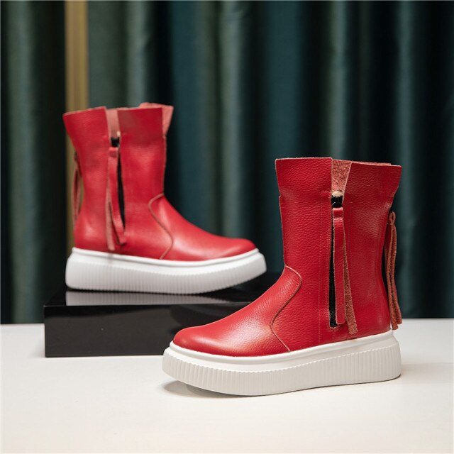 ヒップホップ ショートブーツ 個性的 フリンジ 女性