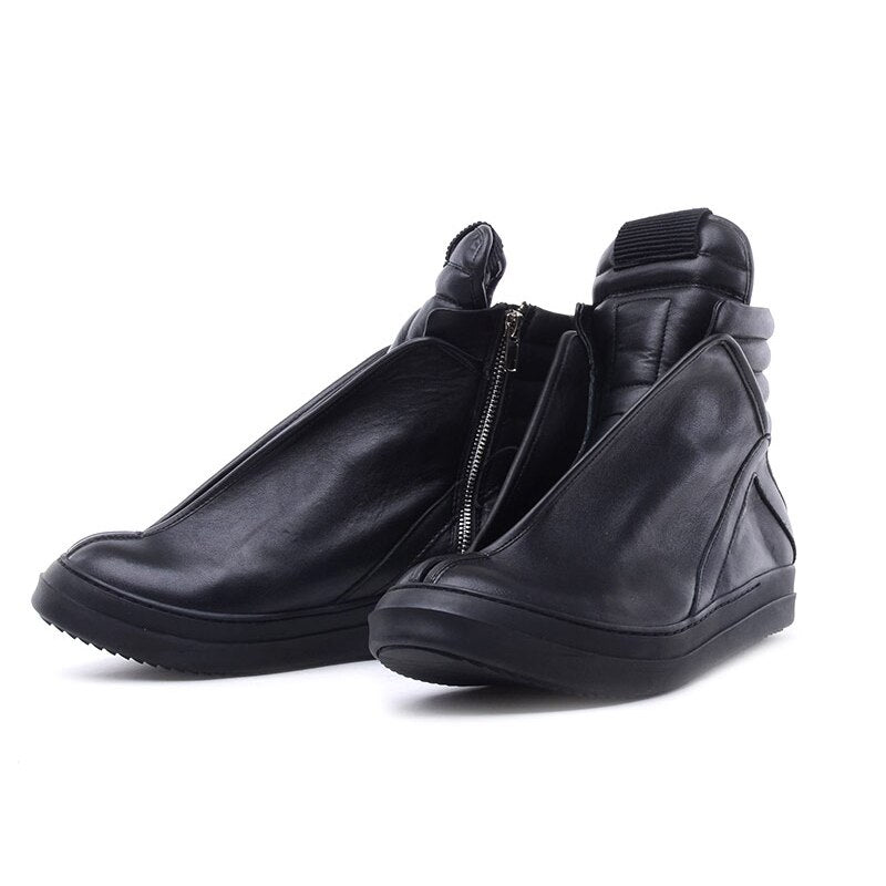 ハイトップ アンクル ラグジュアリー トレーナー スニーカー メンズ シューズ