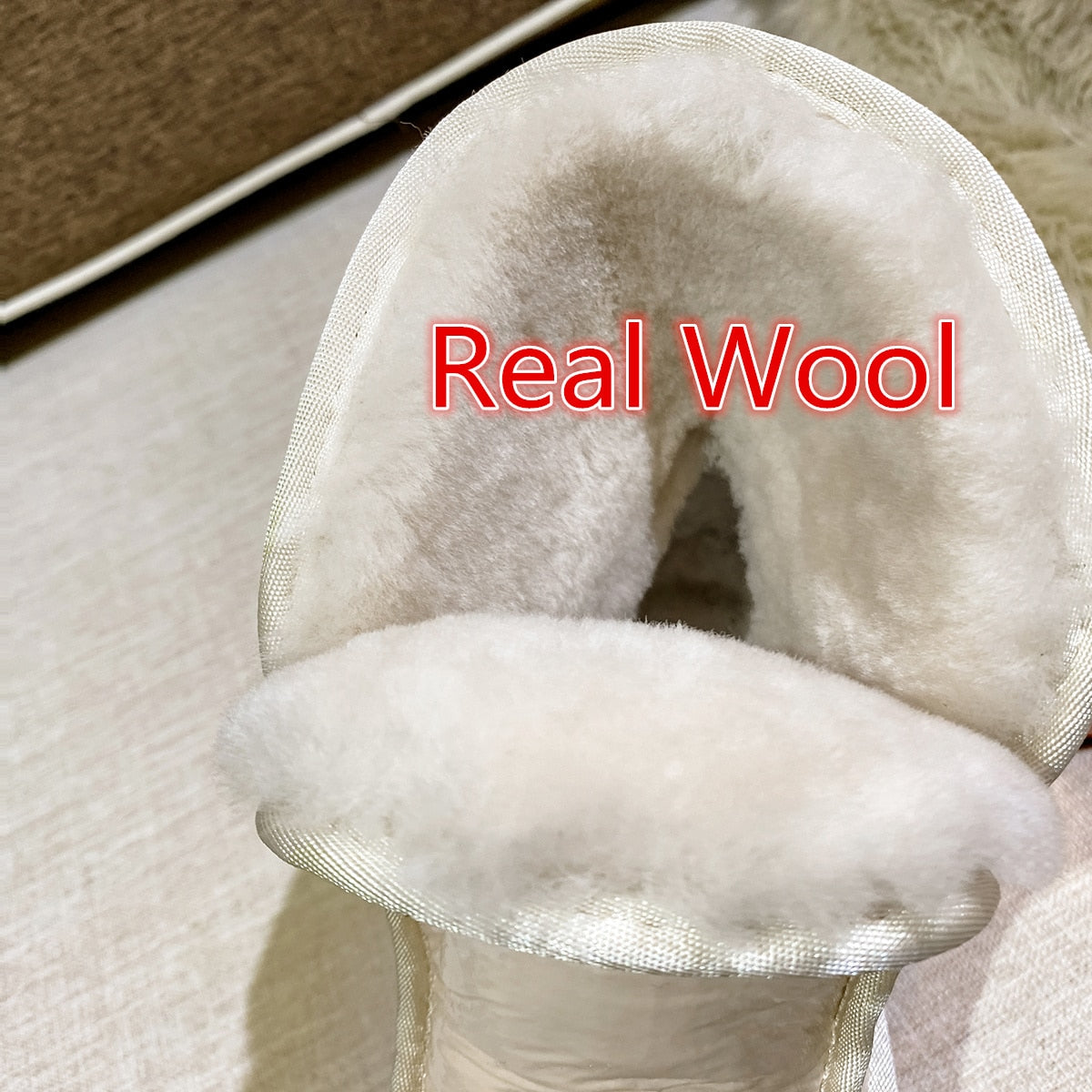 ナチュラルウール スノーブーツ レディースシューズ