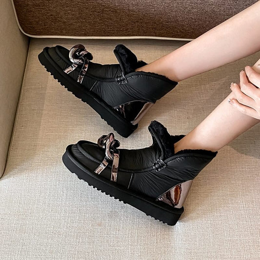 ナチュラルウール スノーブーツ レディースシューズ