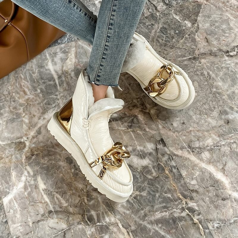 ナチュラルウール スノーブーツ レディースシューズ