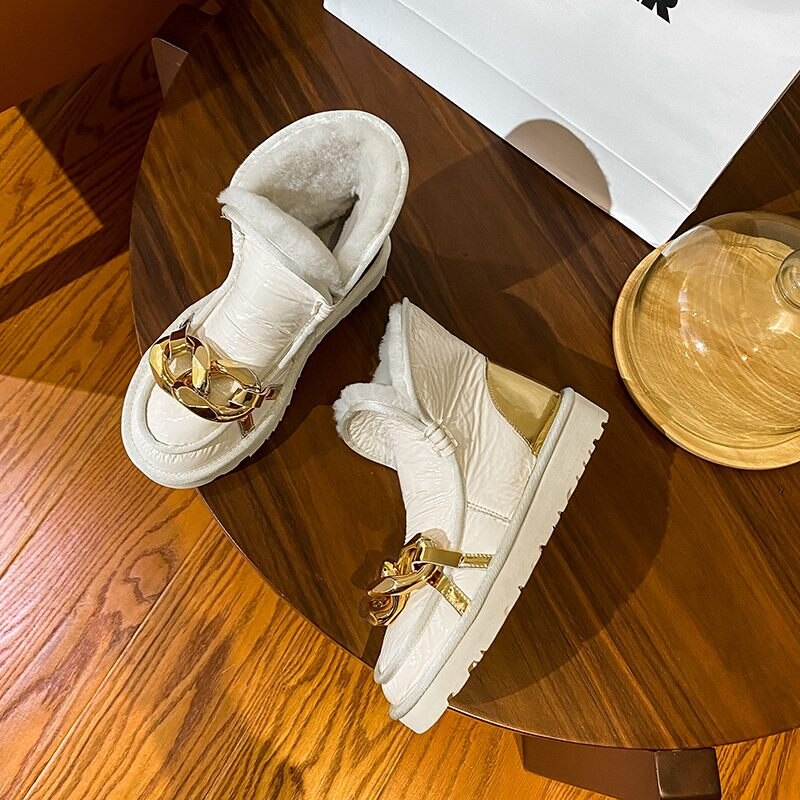 ナチュラルウール スノーブーツ レディースシューズ