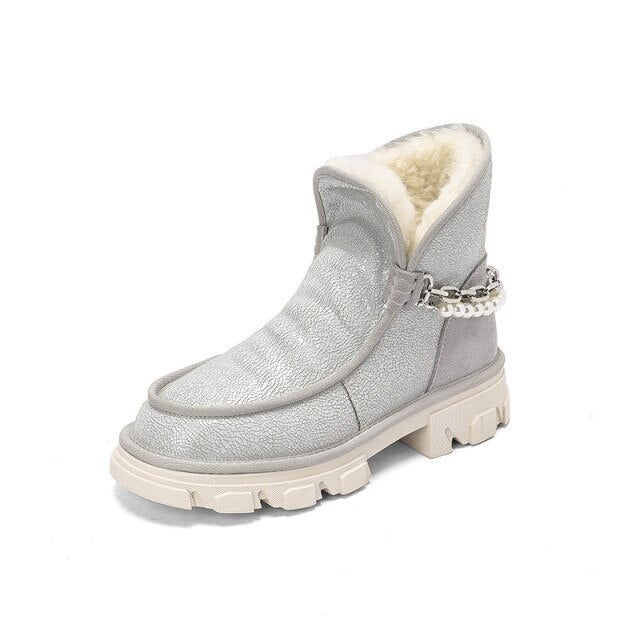 厚底ファッションシューズレディース冬用ブーツ