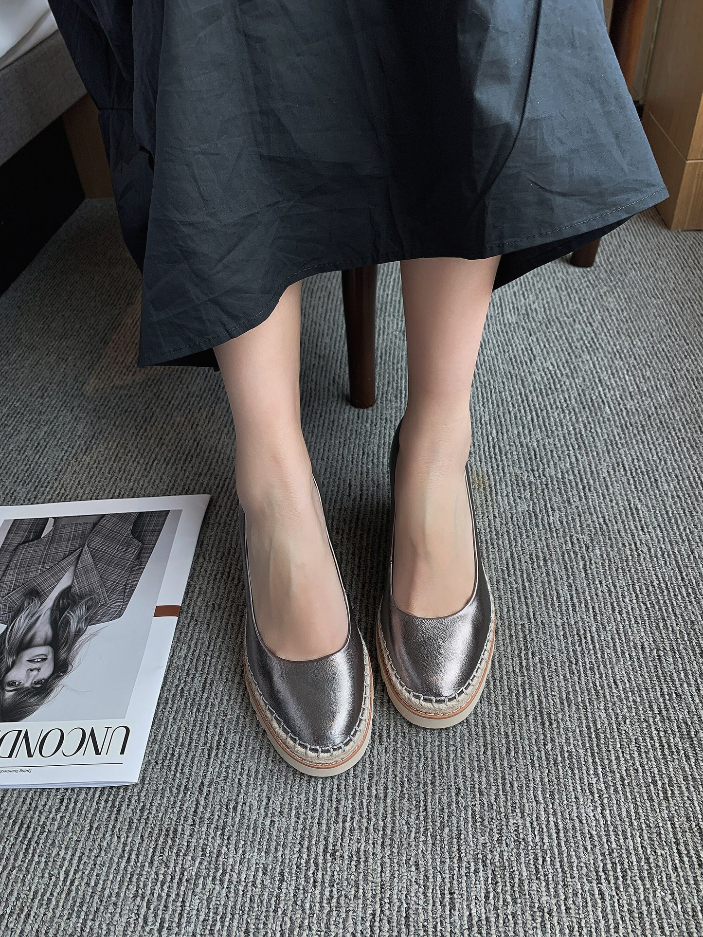 オフィスレディの簡潔な快適な靴