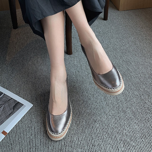オフィスレディの簡潔な快適な靴