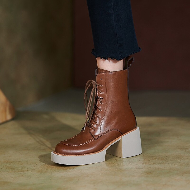 Women Winter Boots Retro Hand Made