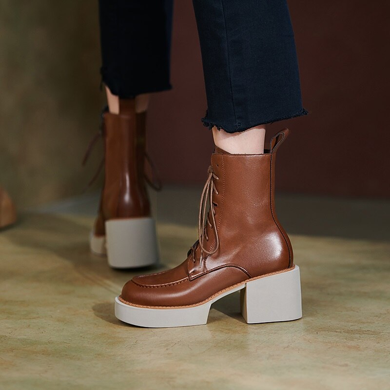 Women Winter Boots Retro Hand Made