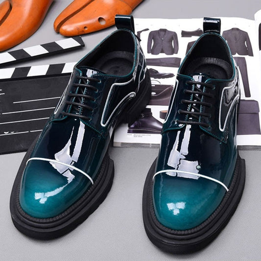 メンズ 厚底 ロートップ アウトドア ヴィンテージ ドレスシューズ