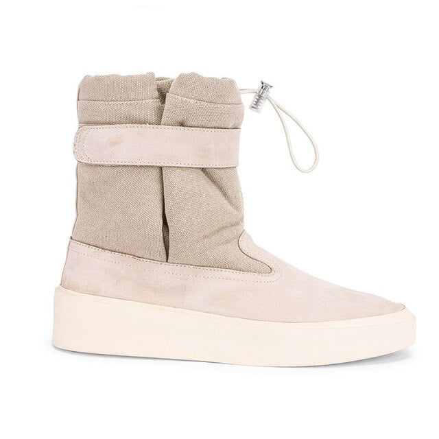 メンズ パッチワーク 本革 デザートブーツ