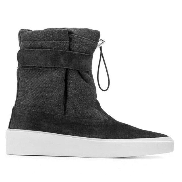 メンズ パッチワーク 本革 デザートブーツ