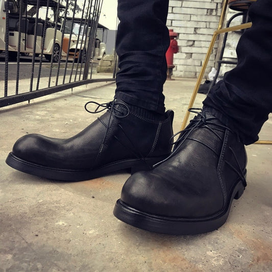 メンズカジュアルシューズ レースアップ 身長アップ プラスサイズ