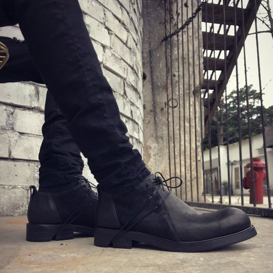 メンズカジュアルシューズ レースアップ 身長アップ プラスサイズ