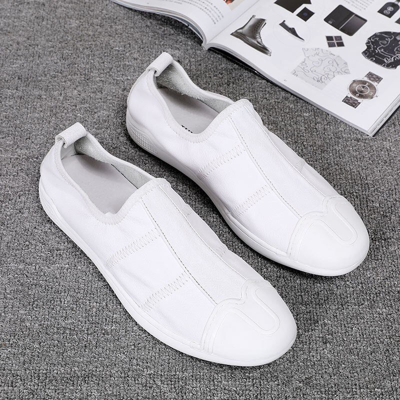 メンズアウトドア天然牛革ローファー