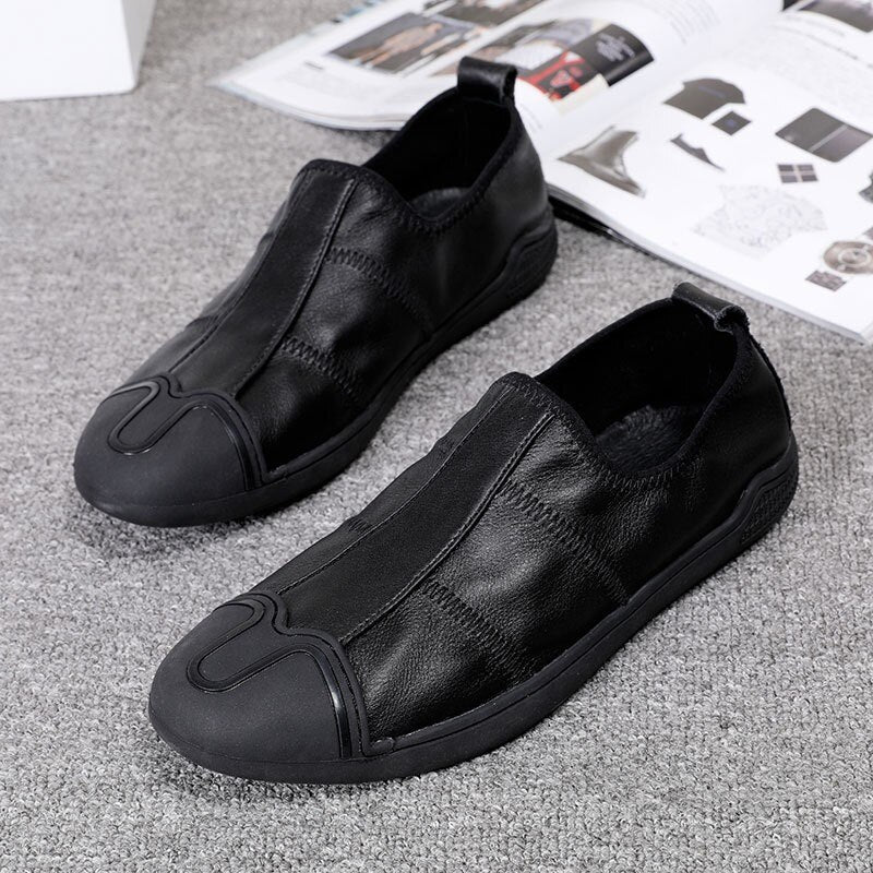 Men Outdoor Natural Cowhide Loafers