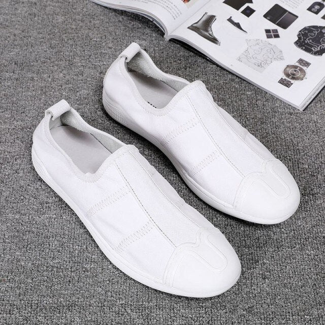 メンズアウトドア天然牛革ローファー