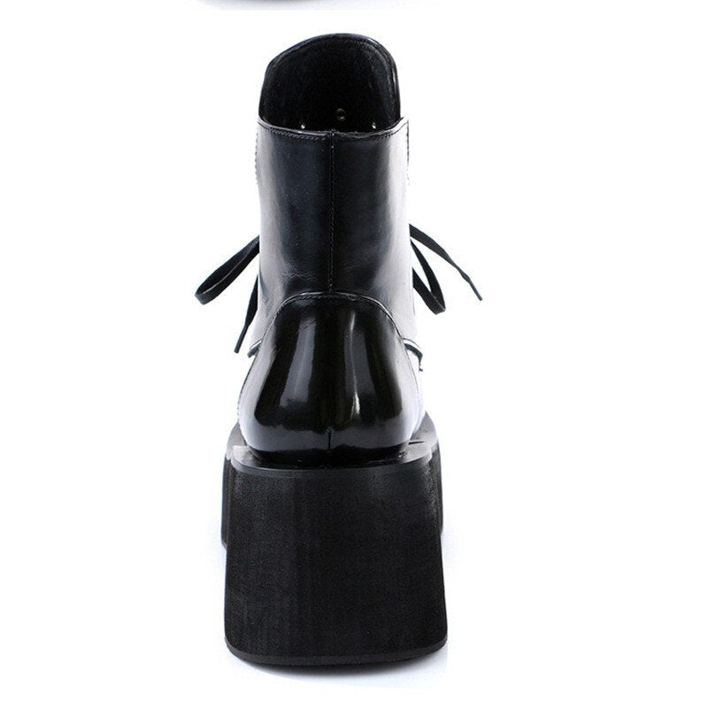 Women High Top Genuine Leather Riding Boots Plus Size