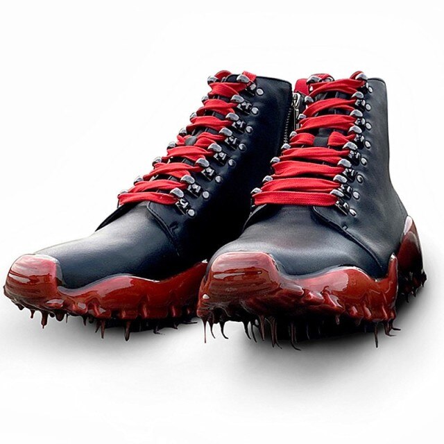 Mens Casual Boots Fashion Rubber Sole High Top Sneakers