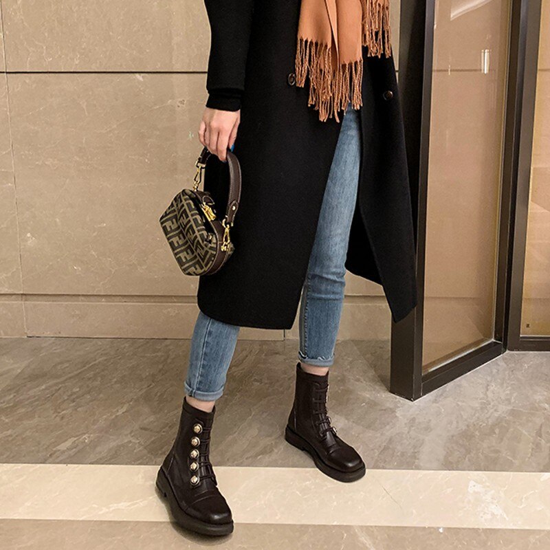 オフィスレディ 冬 暖かい アウトドア ファッション 無地 エレガント ブーツ