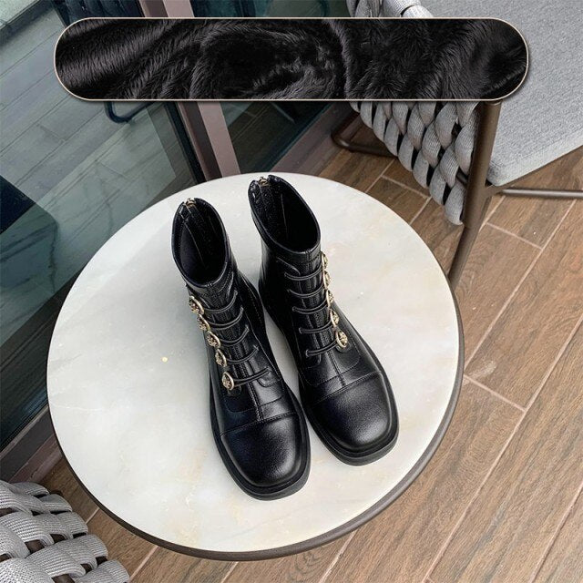 オフィスレディ 冬 暖かい アウトドア ファッション 無地 エレガント ブーツ
