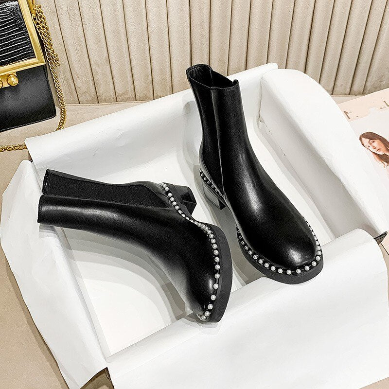 オフィスレディ ヴィンテージ カジュアル エレガント 簡潔 アウトドアブーツ