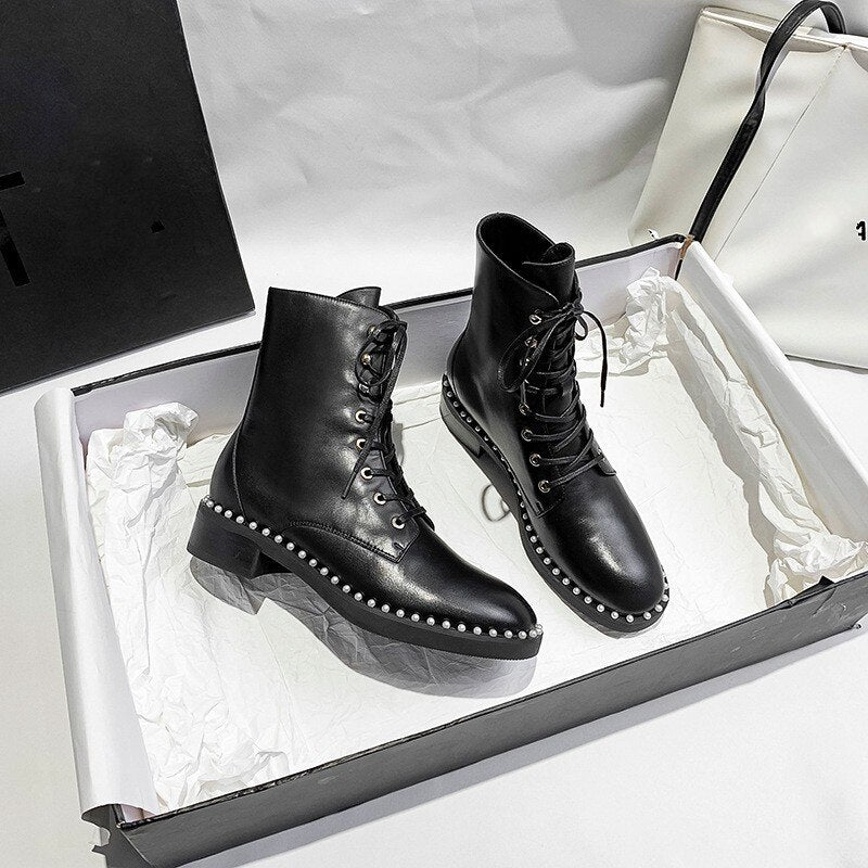 オフィスレディ ヴィンテージ カジュアル エレガント 簡潔 アウトドアブーツ