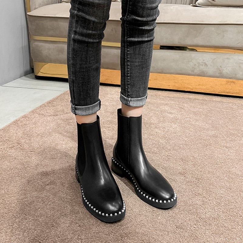 オフィスレディ ヴィンテージ カジュアル エレガント 簡潔 アウトドアブーツ