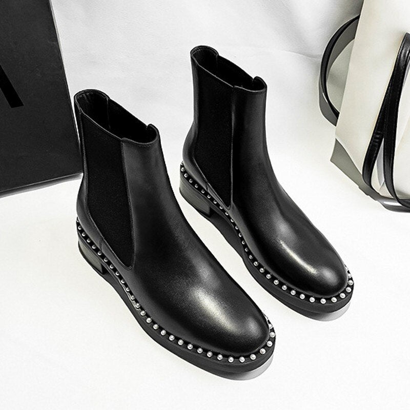 オフィスレディ ヴィンテージ カジュアル エレガント 簡潔 アウトドアブーツ