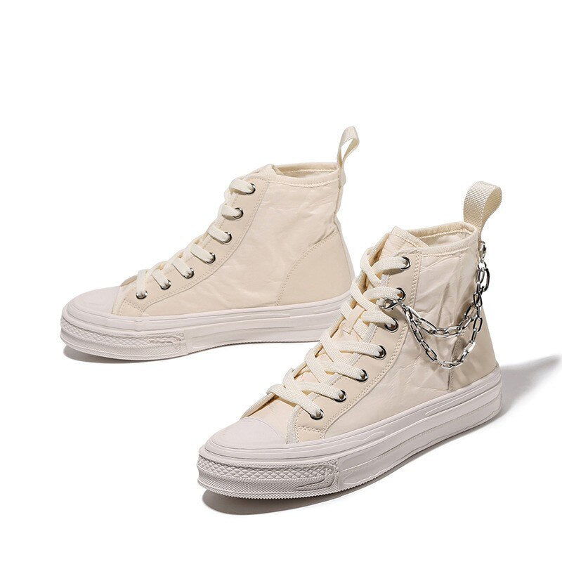 Thick Platform Flats Sneakers Female Fashion High Street Shoes