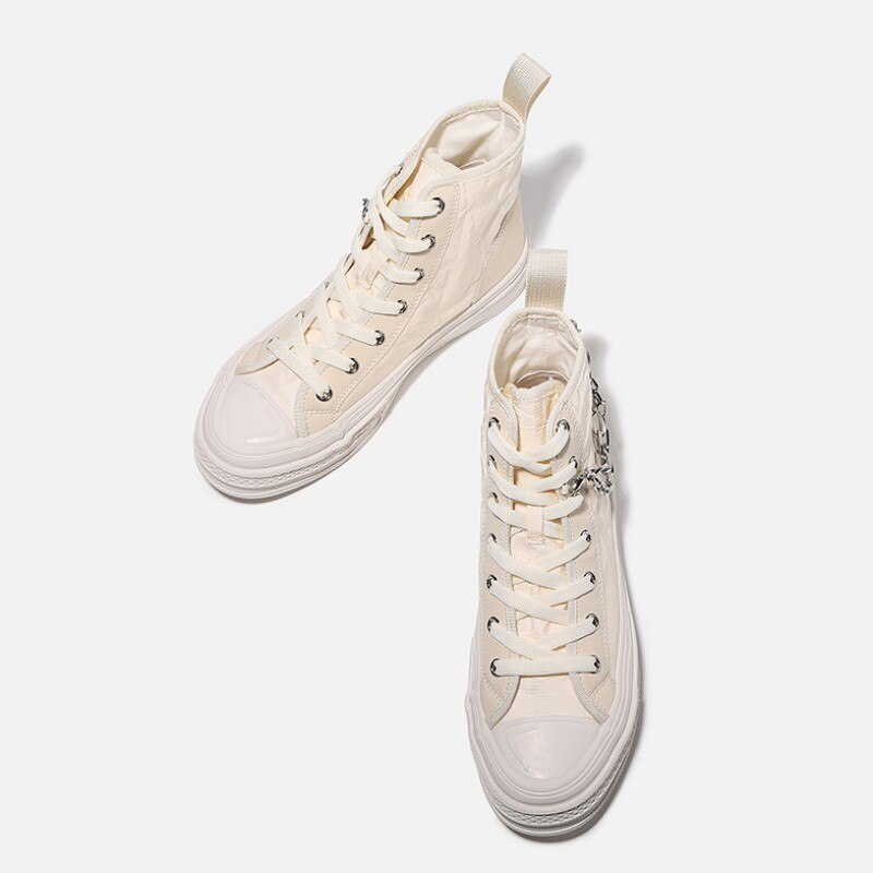 Thick Platform Flats Sneakers Female Fashion High Street Shoes