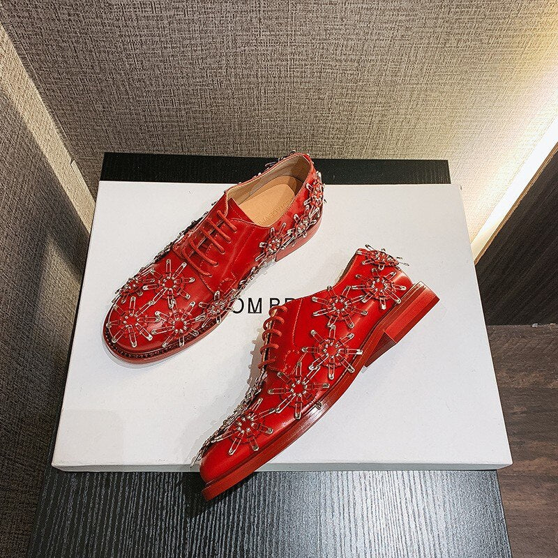 Office Ladies Work Shoes Casual Streetwear Flats Round Toe Footwear