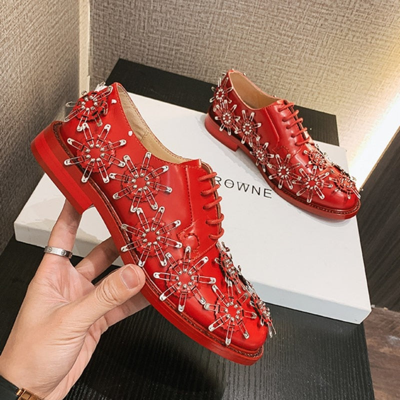 Office Ladies Work Shoes Casual Streetwear Flats Round Toe Footwear