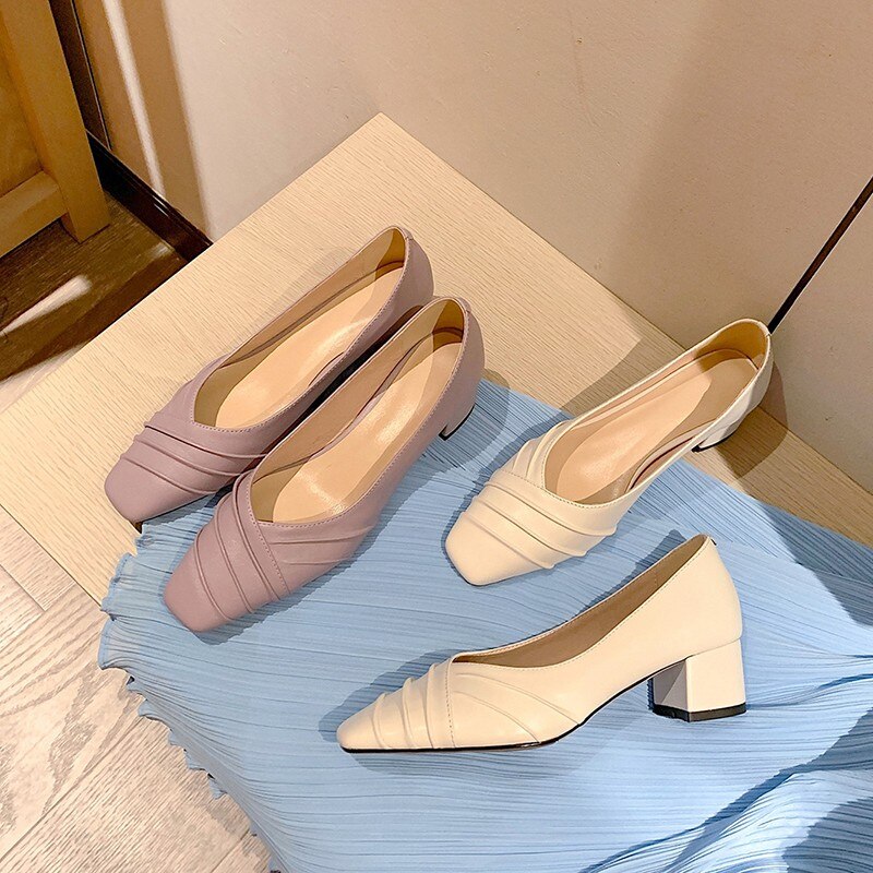 Office Ladies Low Cut Summer Pumps Soft Loafers Shoes