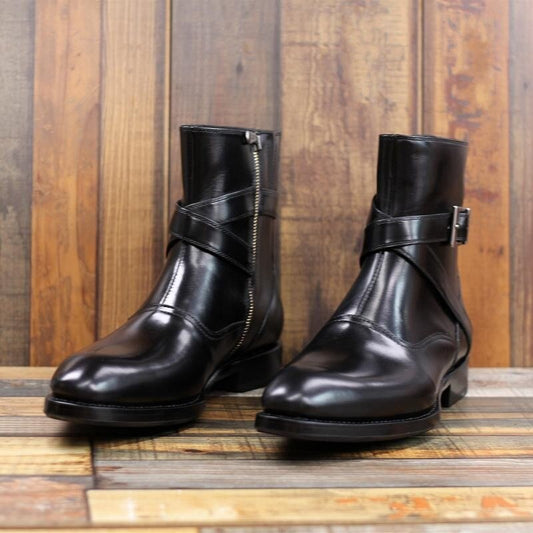 British Style Mens New Genuine Leather Motorcycle Boots