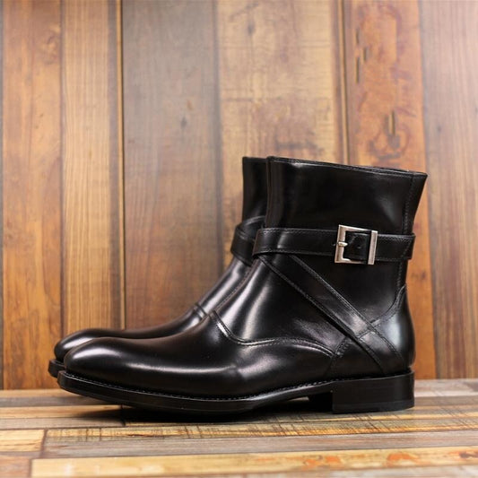 British Style Mens New Genuine Leather Motorcycle Boots