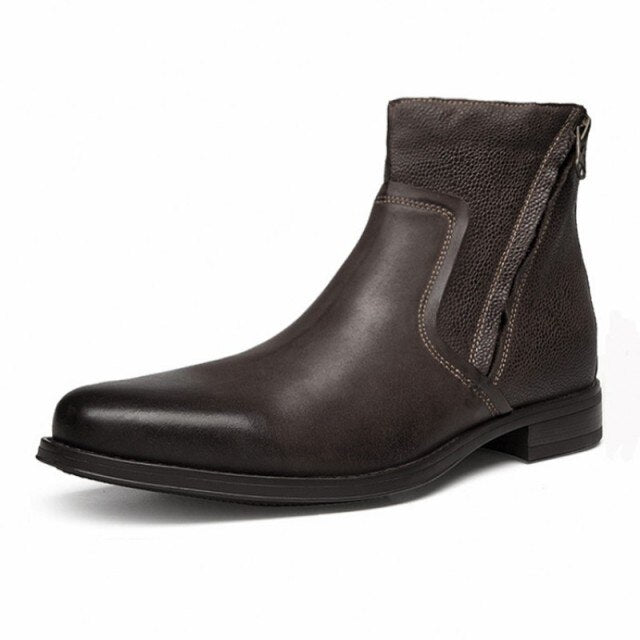 Mens  Chelsea Boots Business Casual High Top Shoes