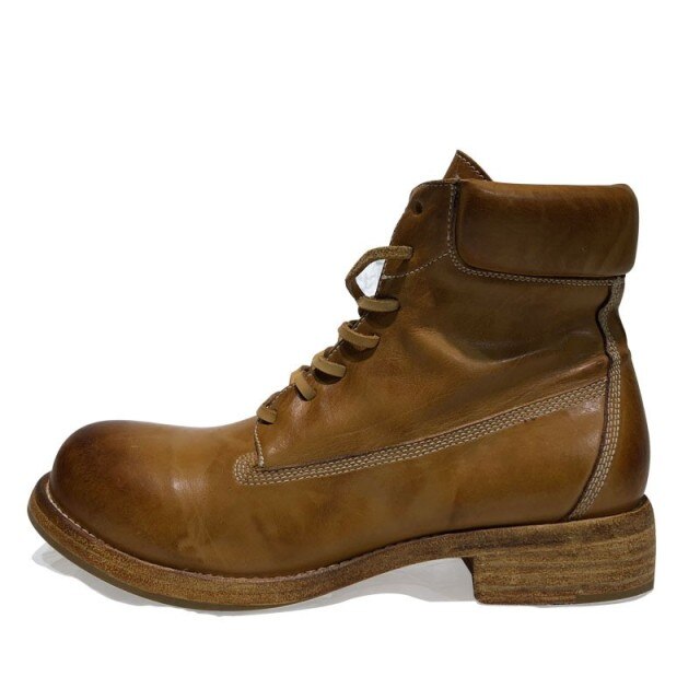 Mens Work Boots Lace Up Genuine Leather High Top Shoes