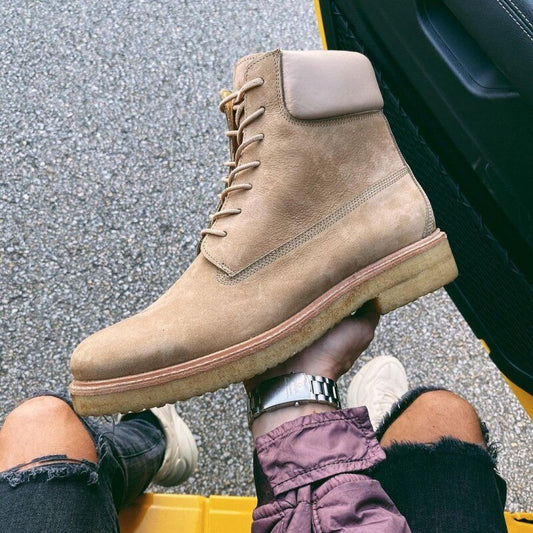 Mens Warm Fleece Lining Snow Boots  Safety Shoes