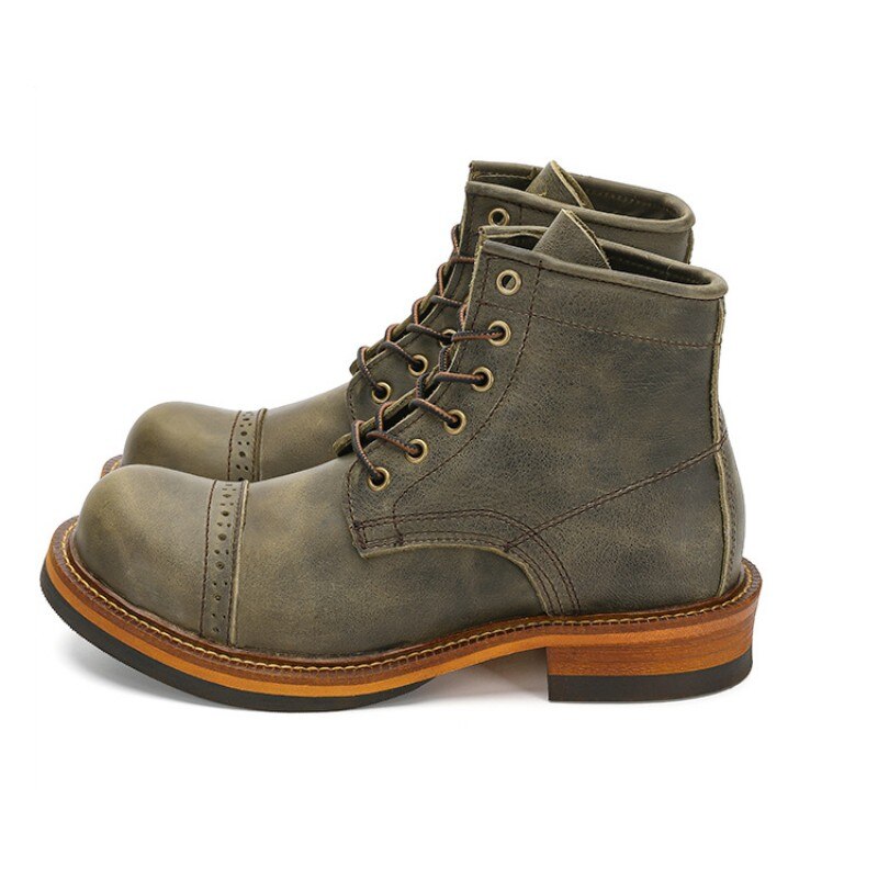 Mens Work Shoes Military Tactical Motorcycle Safety Boots