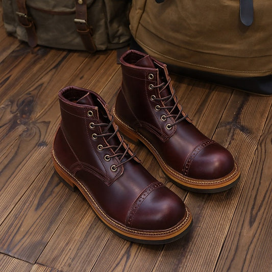 メンズ ワークシューズ ミリタリー タクティカル オートバイ 安全ブーツ