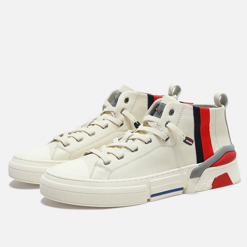 メンズ 牛革 レースアップ ラバーソール 防水 アクティブシューズ