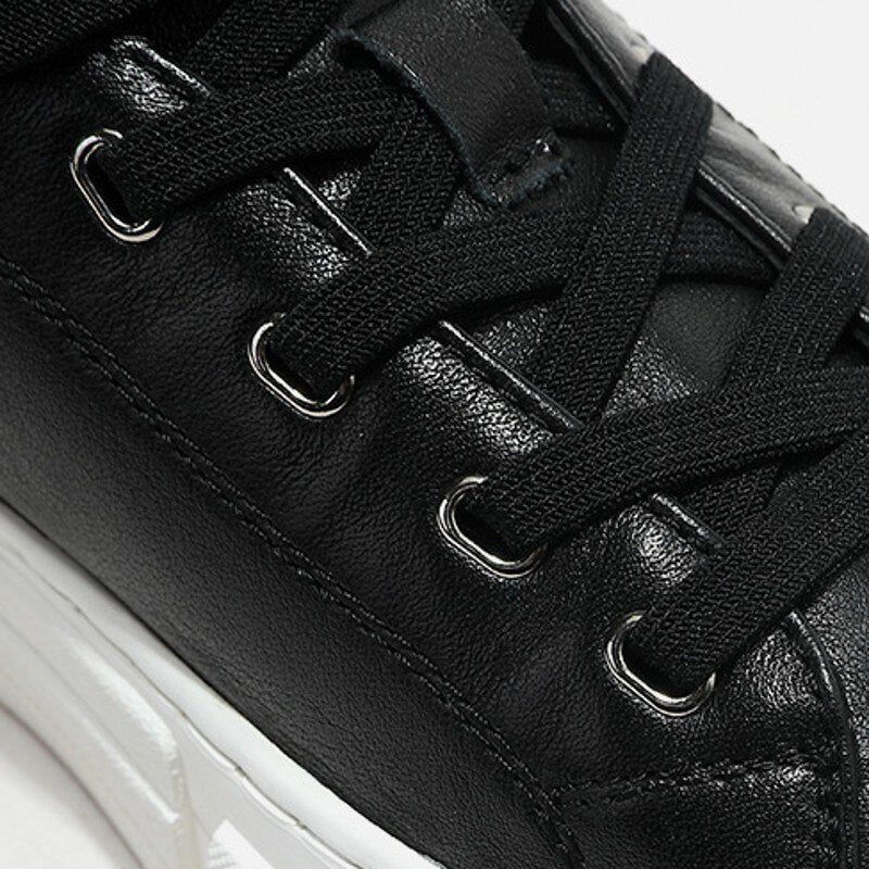 メンズ 牛革 レースアップ ラバーソール 防水 アクティブシューズ