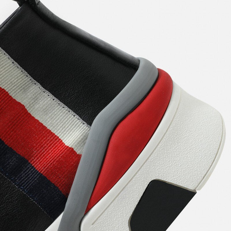 メンズ 牛革 レースアップ ラバーソール 防水 アクティブシューズ