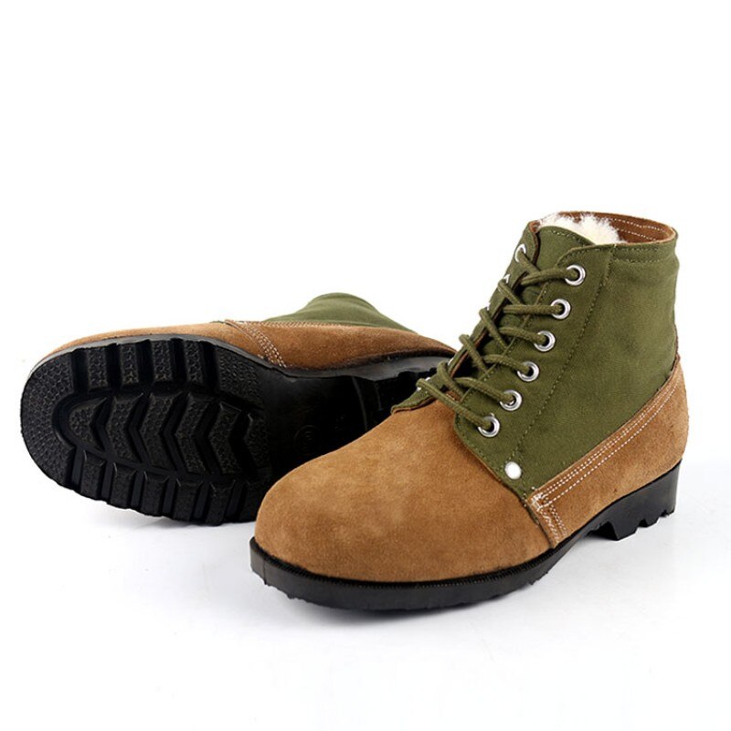 Men's Suede Lace-Up Warm Ankle Boots - LiveTrendsX made-to-order fit view 3
