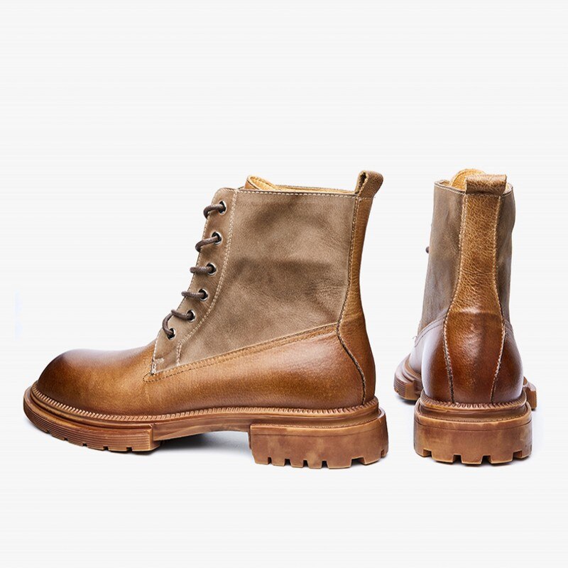 Male Lace Up Business Fashion Casual Outdoor Ankle Boot