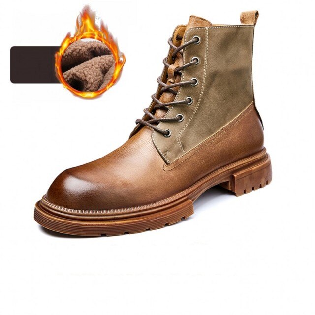 Male Lace Up Business Fashion Casual Outdoor Ankle Boot