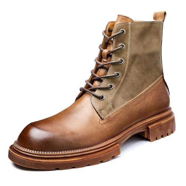 Male Lace Up Business Fashion Casual Outdoor Ankle Boot