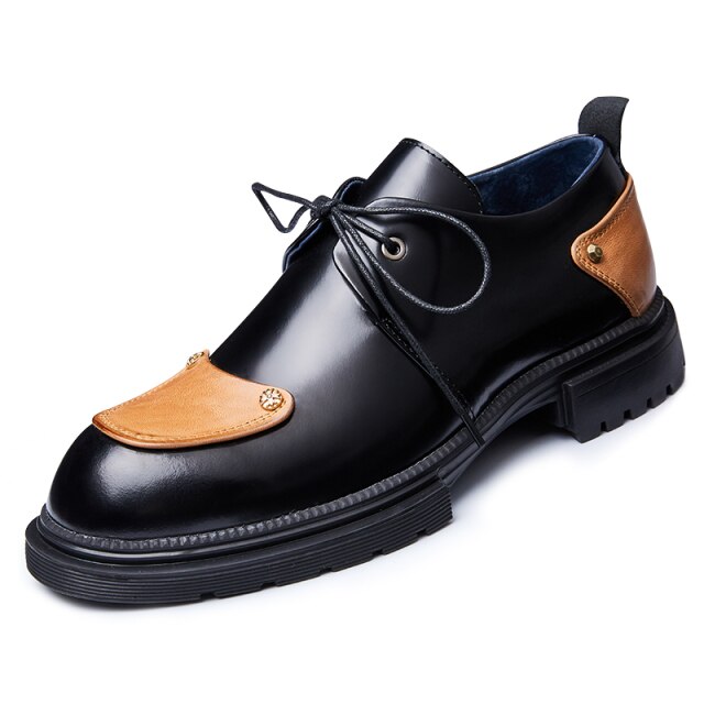 メンズ 春 ビジネス プラットフォーム オックスフォードシューズ アウトドア カジュアルシューズ