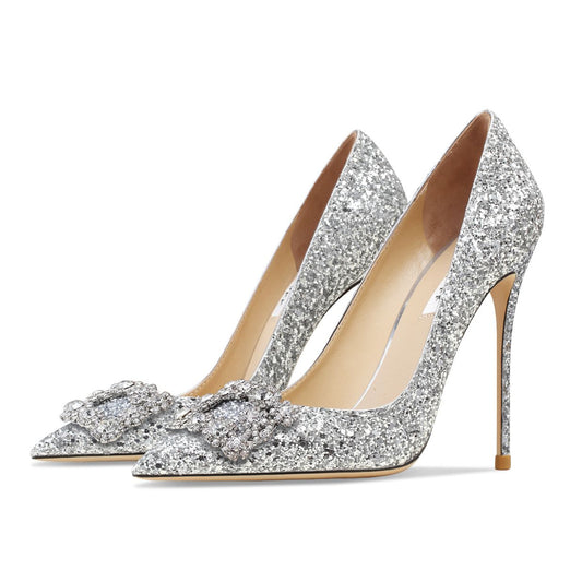 Rhinestone Sexy Buckle High Heels Shoes