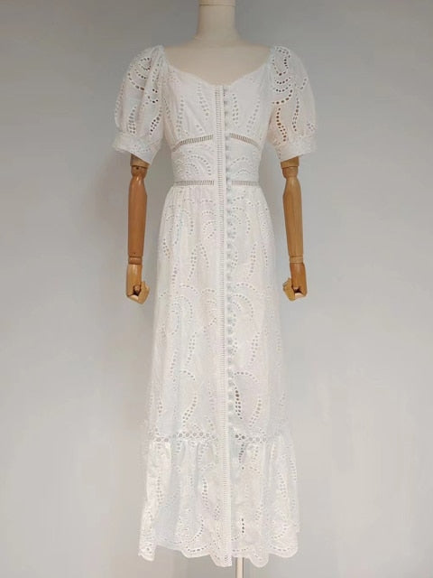 Vintage Plain Dress For Women Slash Neck Patchwork Split Thigh