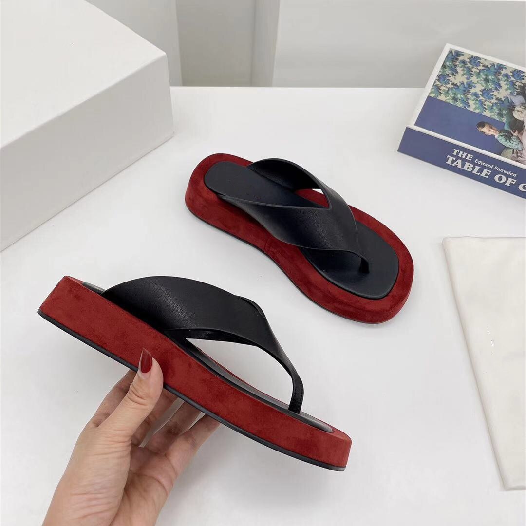 Slides Ladies Leisure Slippers Luxury  Designer Chic Woman Shoe